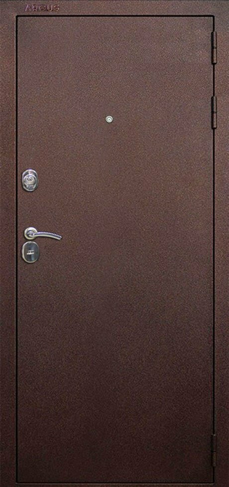 Аргус 4 металлическая дверь снаружи окраска антик медь металл 1.8 мм на полотне
