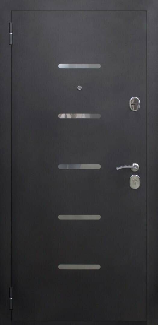 Муар черный дверь металлическая Оптима царга Логика 15950