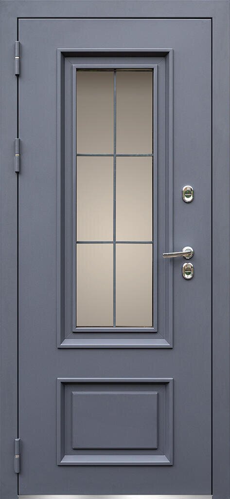 Райтвер Бристоль Термо дверь со стеклом цвет серый графит купить 74990