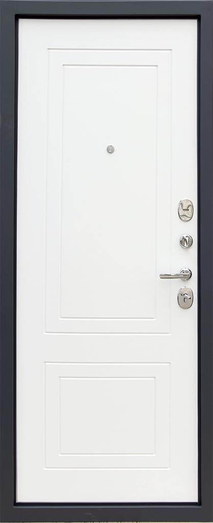 Белый матовый внутренняя панель МДФ 16 мм металлическая дверь Консул Райтвер