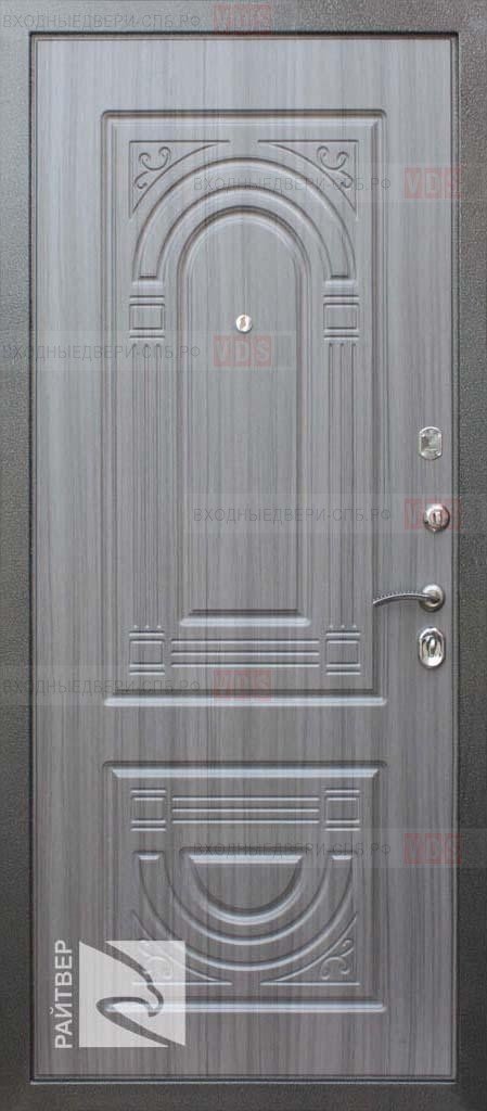 Входная дверь Райтвер Премьер внутренняя сторона фрезерованная мдф панель Сандал серый 3D