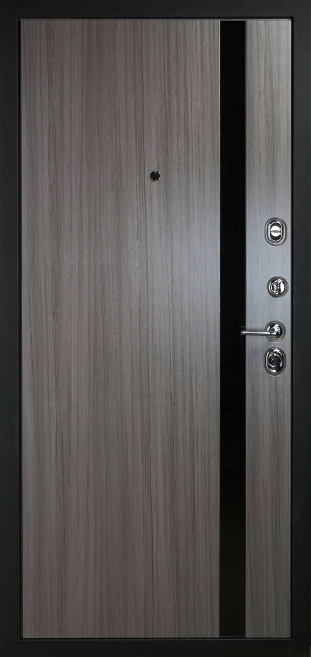 STR 15 дверь металлическая внутри 16 мм панель Сандал Серый молдинг