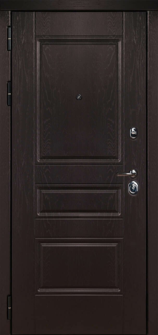 STR 22 металлическая дверь в квартиру Крафтовый дуб снаружи