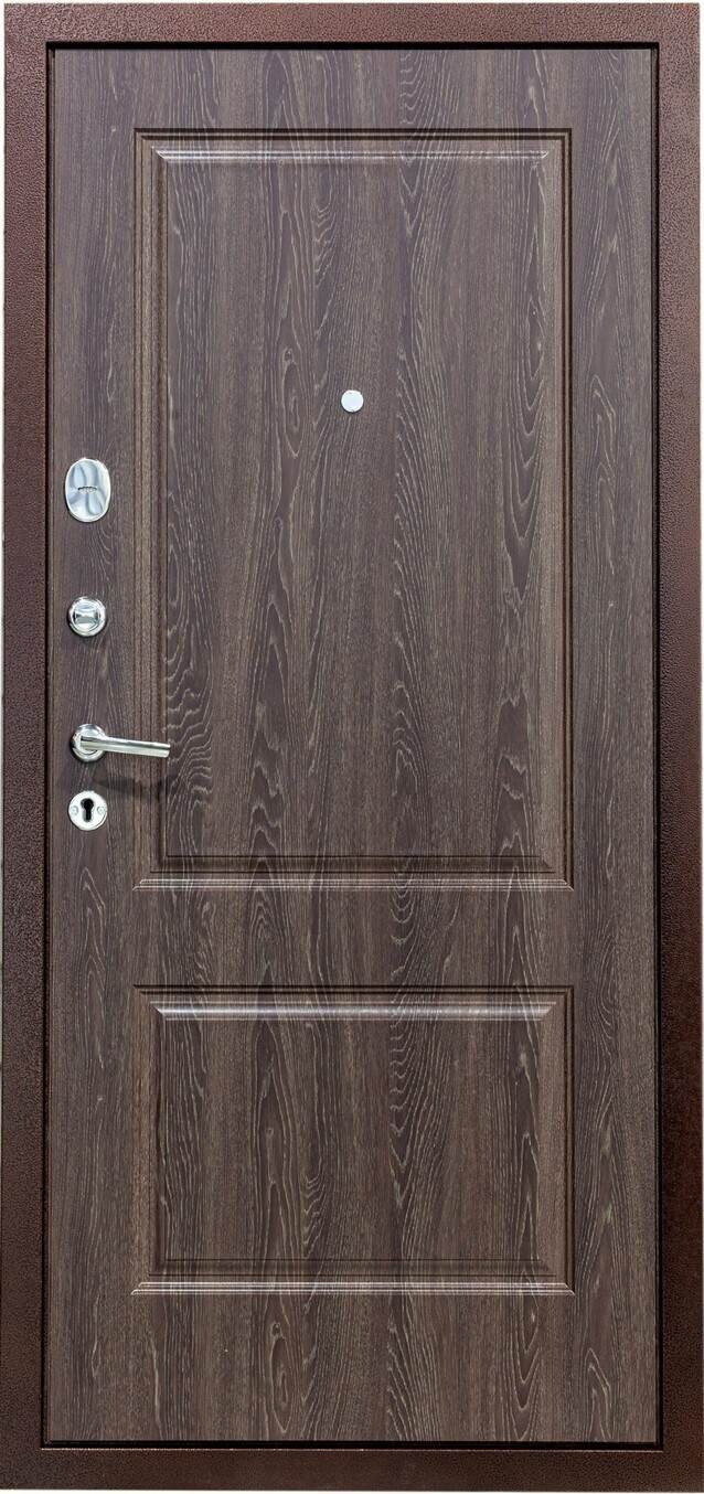 DIVA-510 дверь металлическая панель 10 мм, Дуб филадельфия Шоколад купить 24500